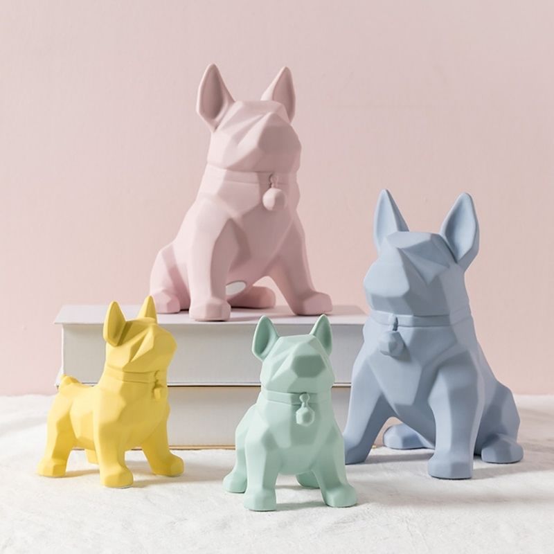 Statue Origami Chien Rose I Le Monde Des Statues 