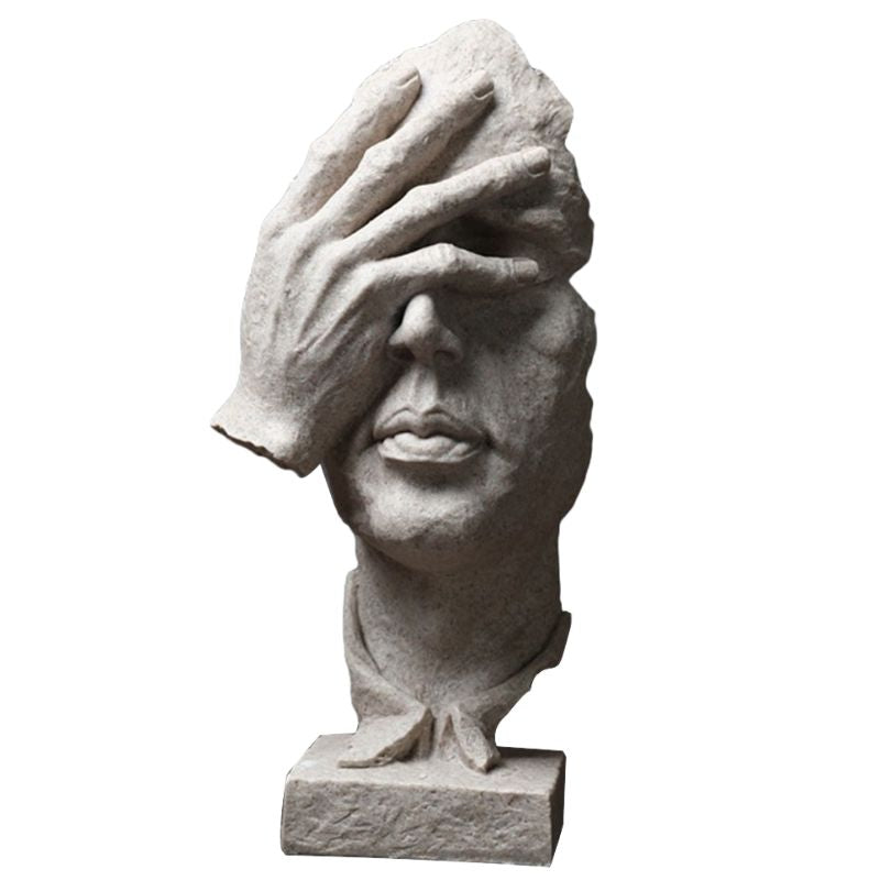 Statue Homme Visage Gris I Le Monde Des Statues 