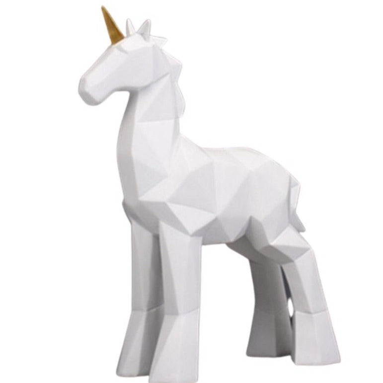 Statue Origami Licorne Blanche I Le Monde Des Statues 