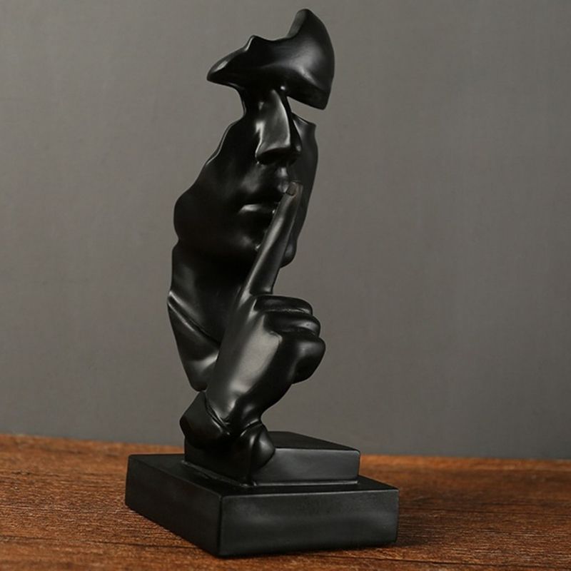 Statue Homme Noir Chut I Le Monde Des Statues 