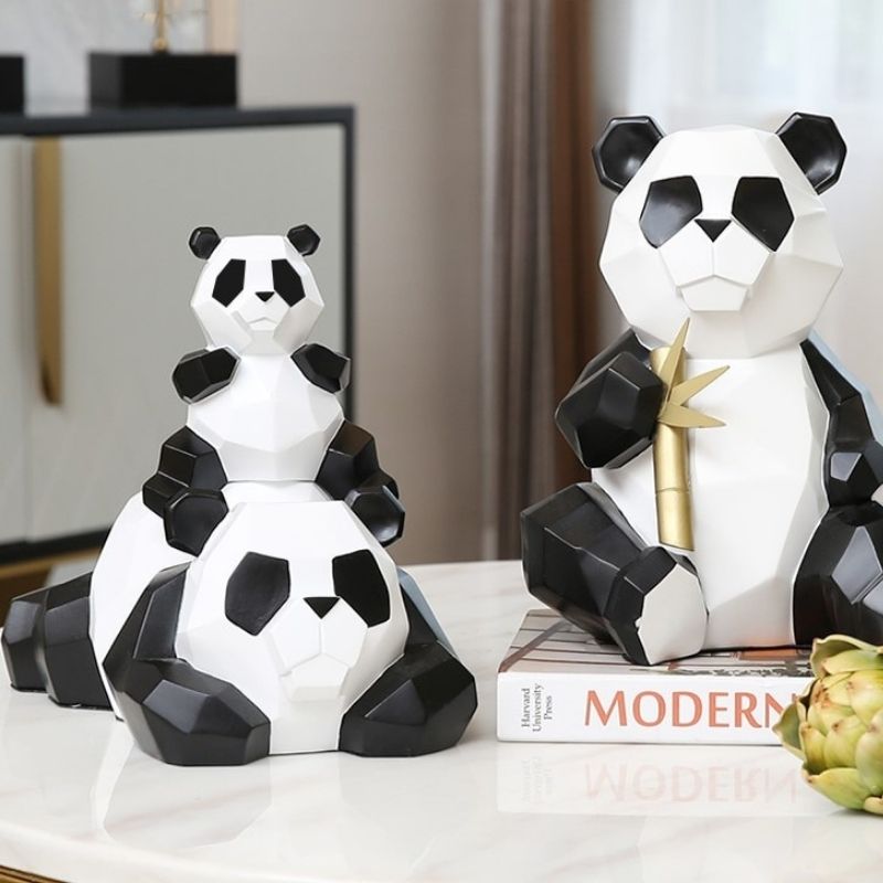 Statue Panda Origami I Le Monde Des Statues 