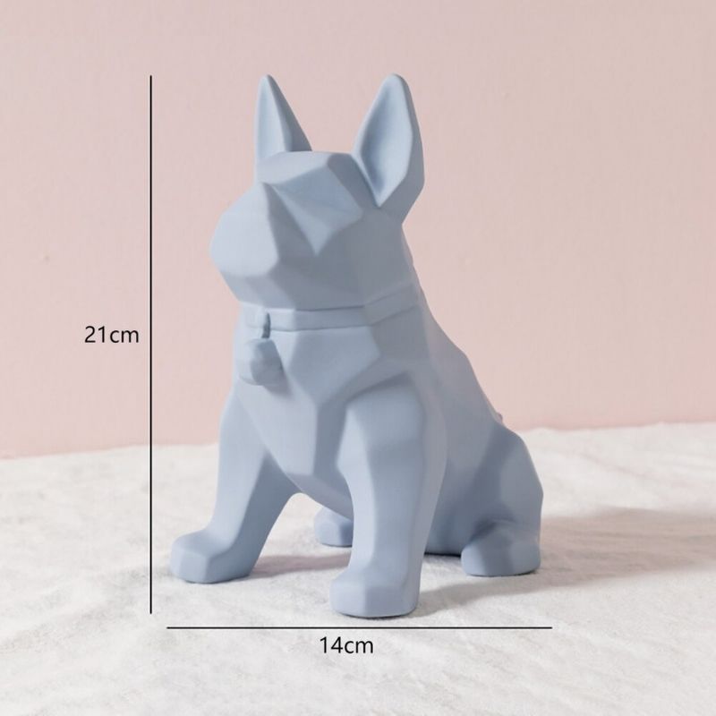 Statue Origami Chien Bleu I Le Monde Des Statues 