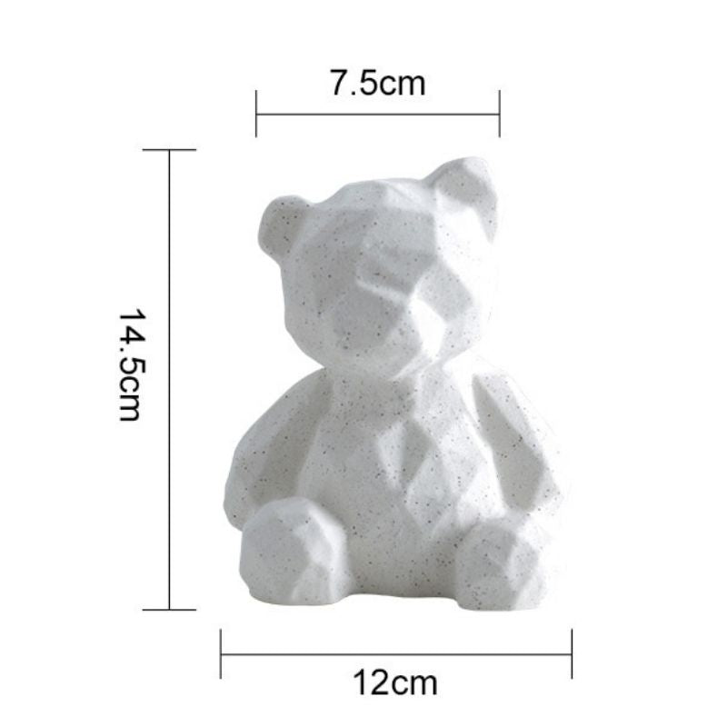 Statue Origami Nounours Blanc I Le Monde Des Statues 