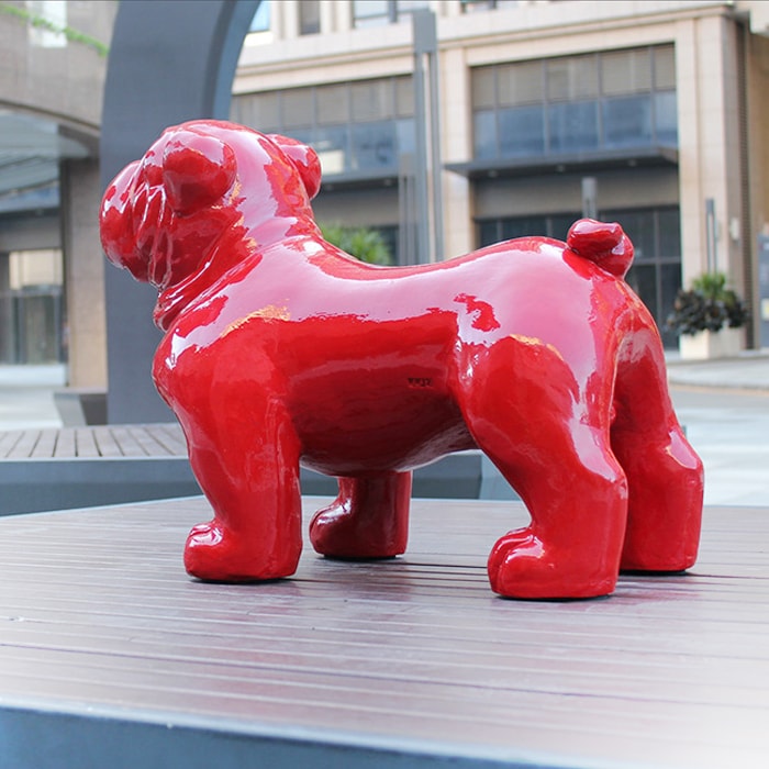 Statue Bouledogue Anglais Géant I Le Monde Des Statues 