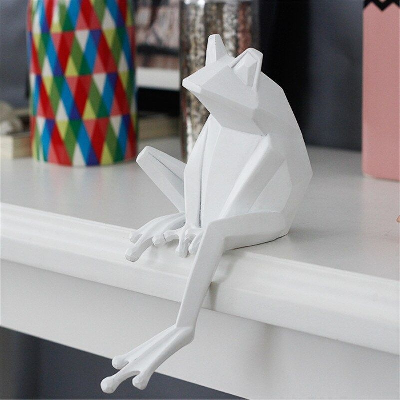 Statue Origami Grenouille Blanche I Le Monde Des Statues 