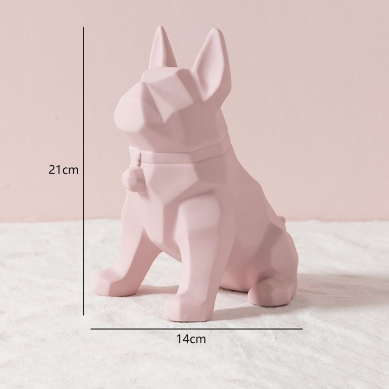 Statue Origami Chien Rose I Le Monde Des Statues 