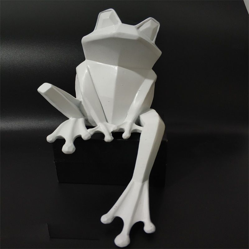 Statue Origami Grenouille Blanche I Le Monde Des Statues 