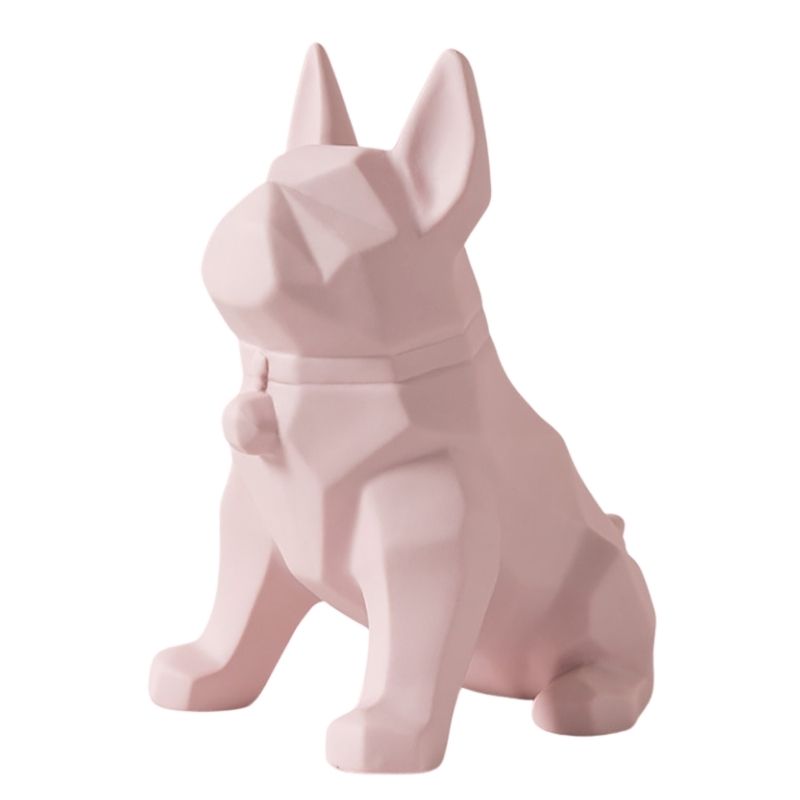 Statue Origami Chien Rose I Le Monde Des Statues 