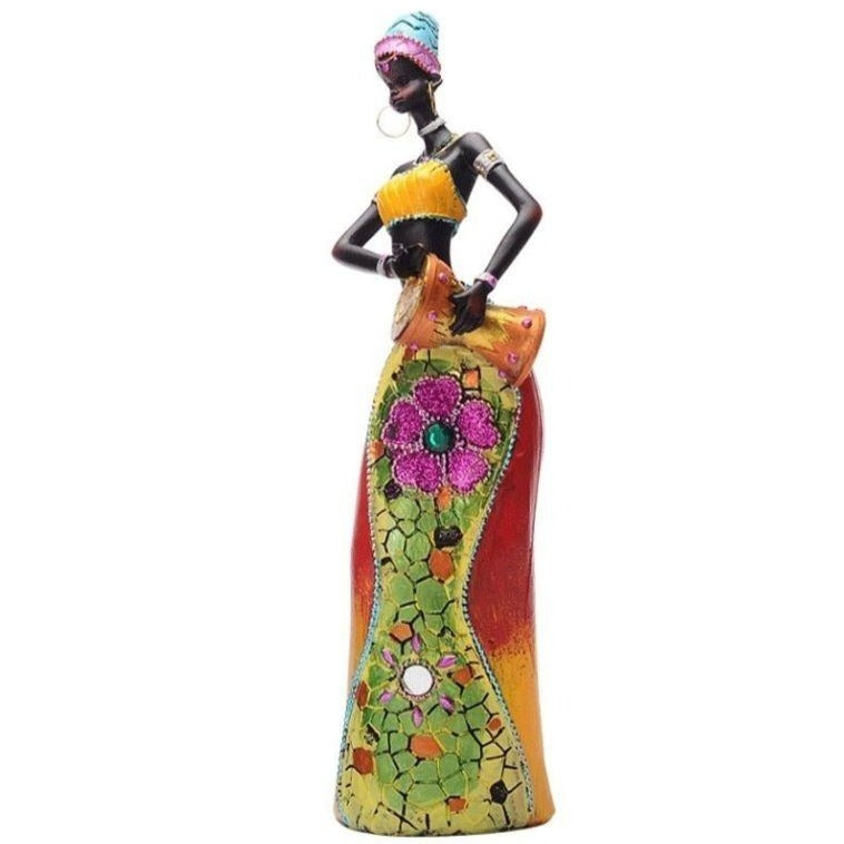 Statue Femme Africaine Tam Tam I Le Monde Des Statues 