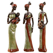 Statue Africaine Trio I Le Monde Des Statues 