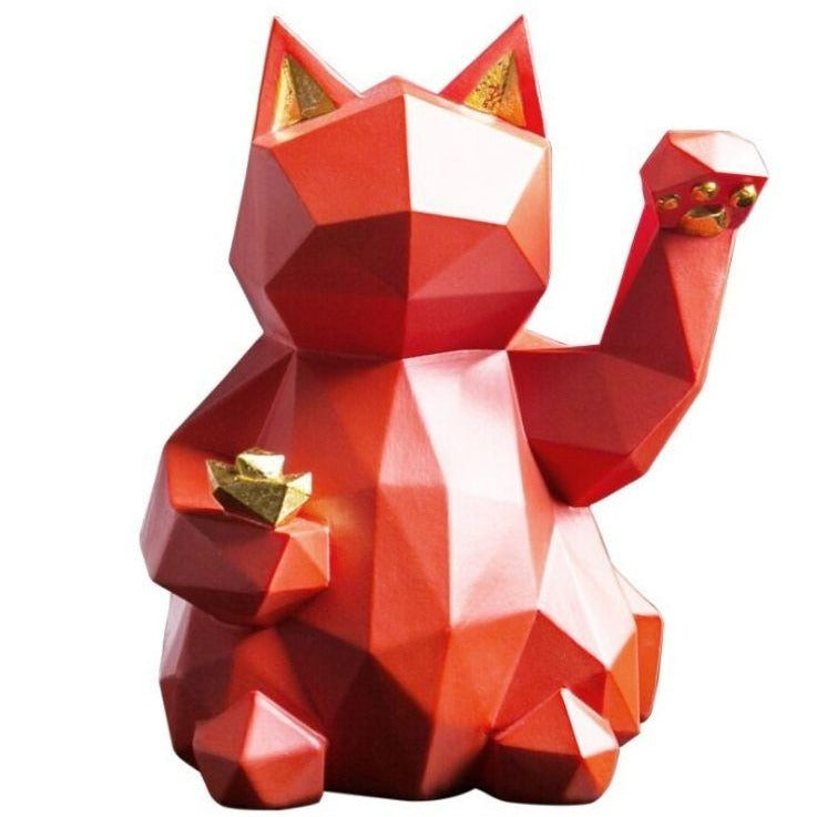 Statue Chat Japonais Origami I Le Monde Des Statues 