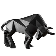 Statue Origami Taureau Noir I Le Monde Des Statues 