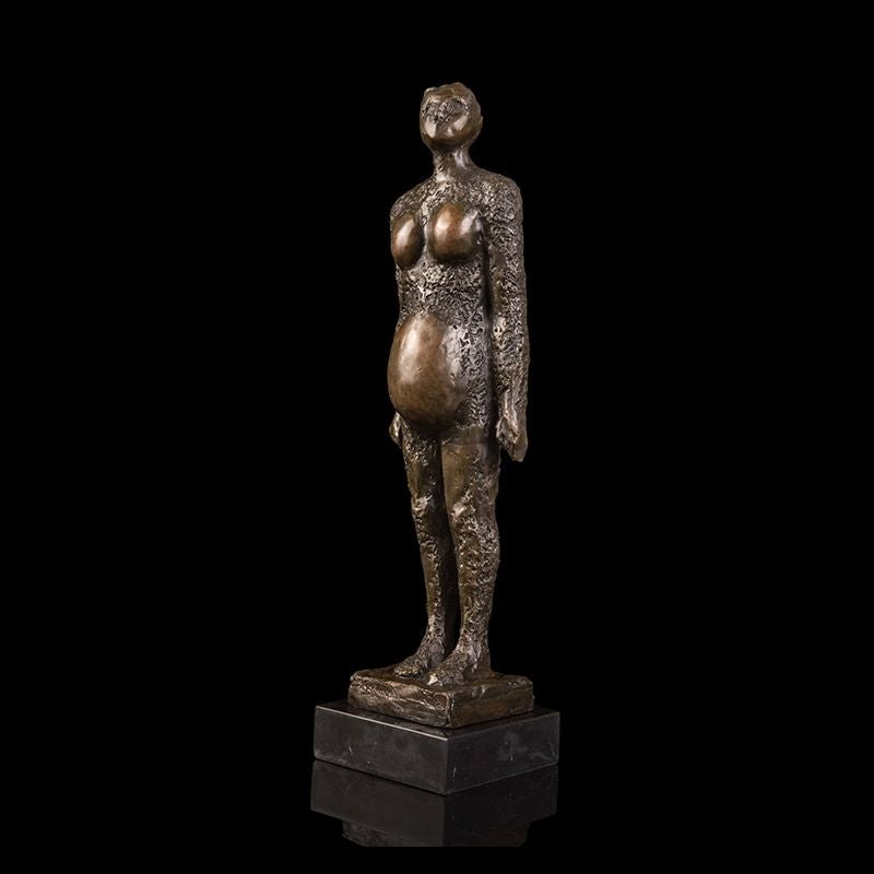 Statue Africaine Femme Enceinte Moderne I Le Monde Des Statues 