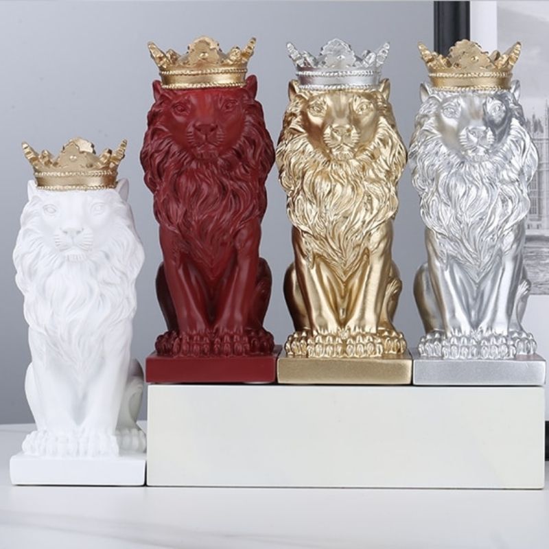 Statue Roi Lion Rouge I Le Monde Des Statues 