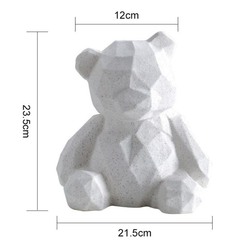 Statue Origami Nounours Blanc I Le Monde Des Statues 