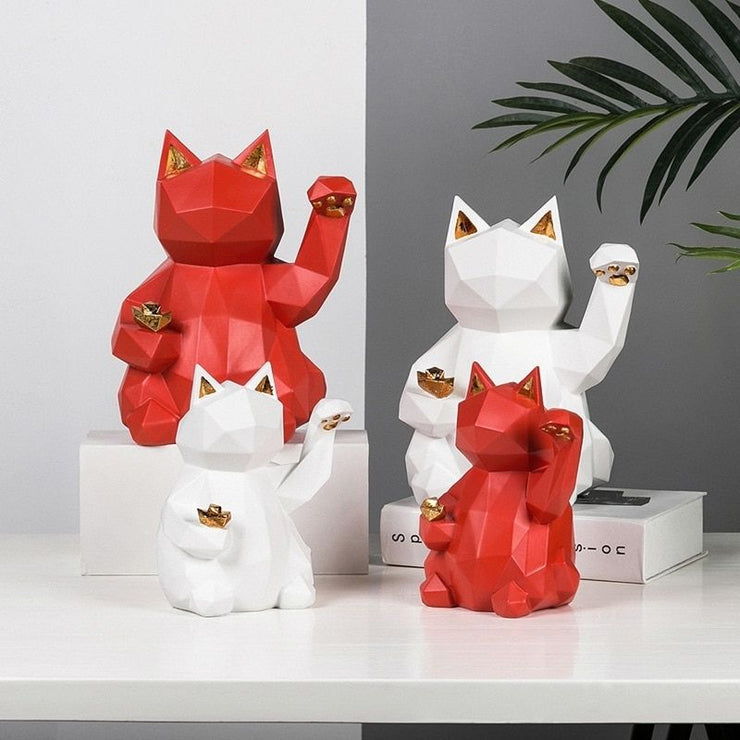 Statue Chat Japonais Origami I Le Monde Des Statues 