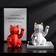 Statue Chat Japonais Origami I Le Monde Des Statues 