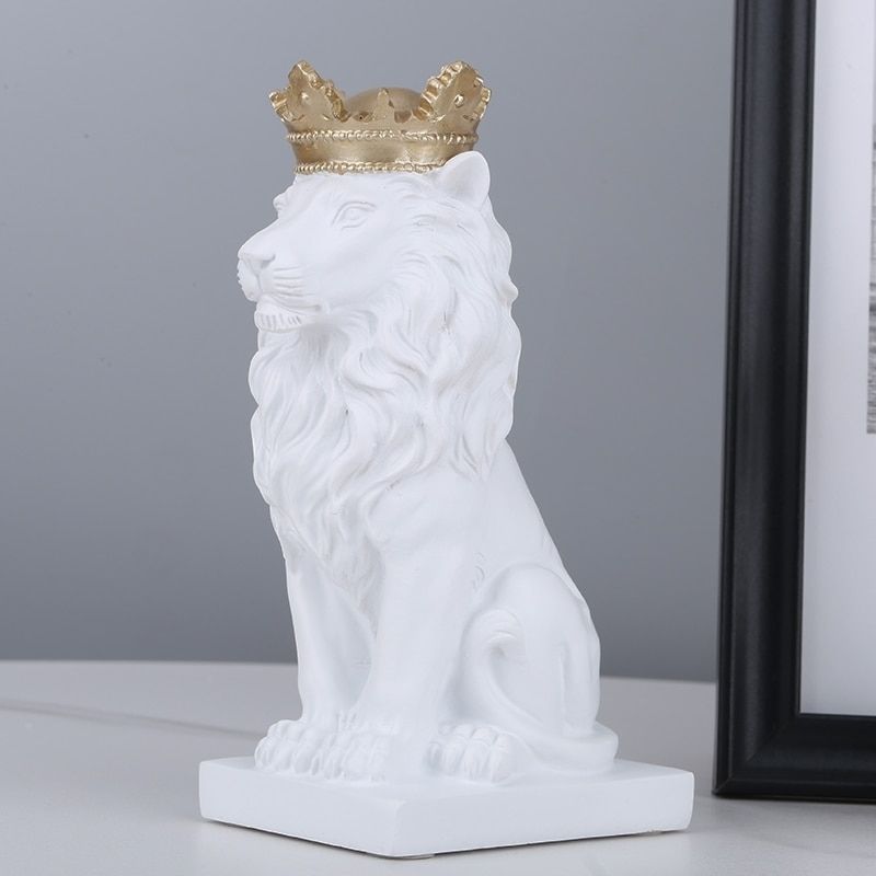 Statue Roi Lion Blanc I Le Monde Des Statues 