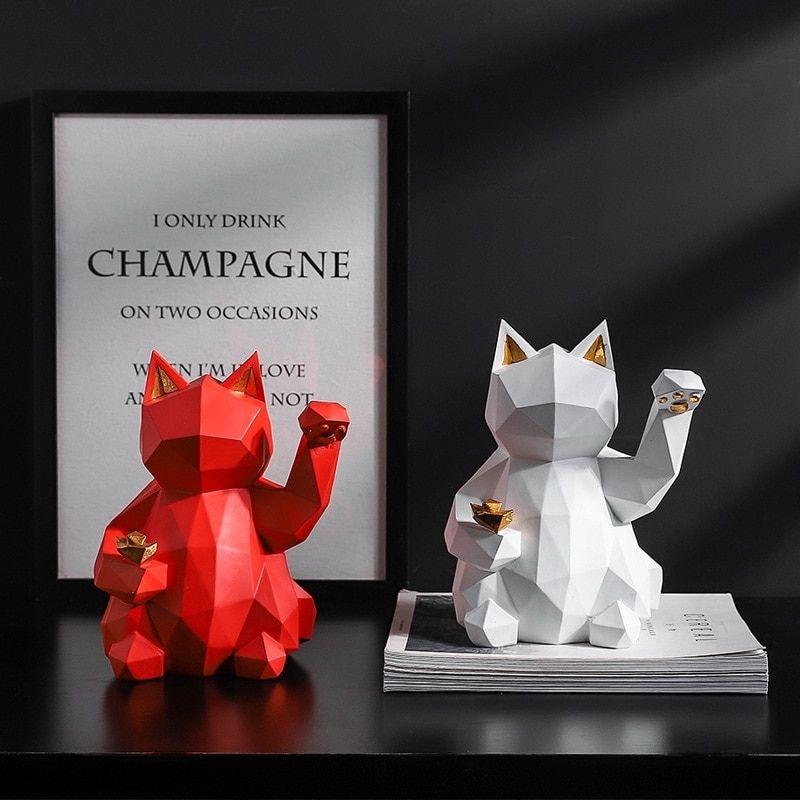 Statue Chat Origami Japon I Le Monde Des Statues 