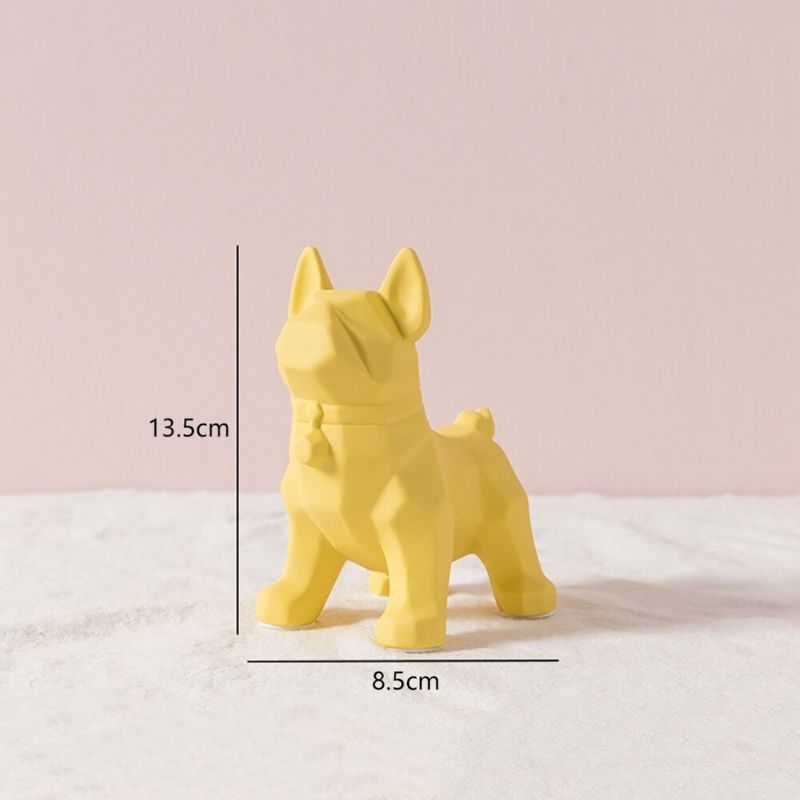 Statue Origami Chien Jaune I Le Monde Des Statues 