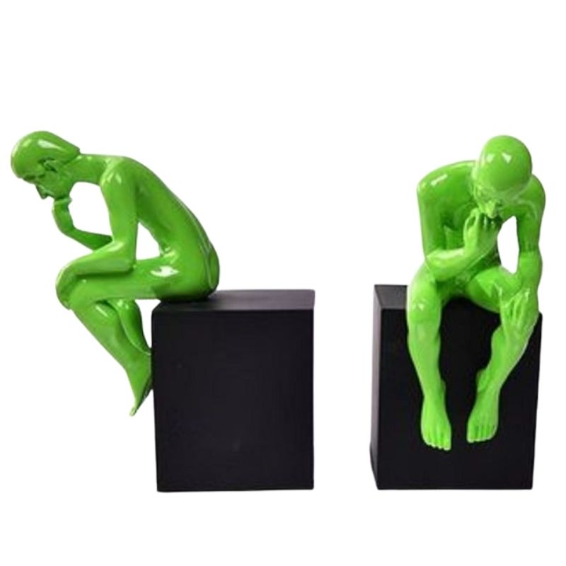 Statue Homme Penseur Vert I Le Monde Des Statues 