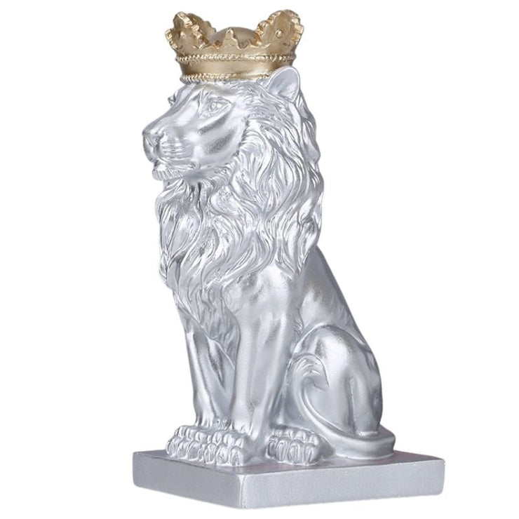 Statue Roi Lion Argent I Le Monde Des Statues 