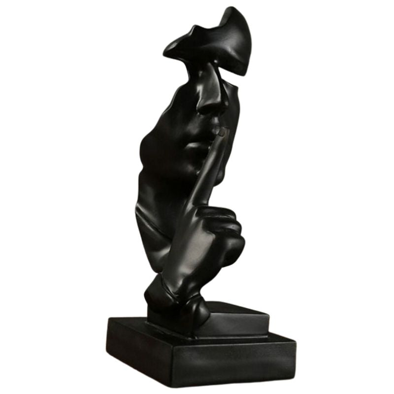 Statue Homme Noir Chut I Le Monde Des Statues 