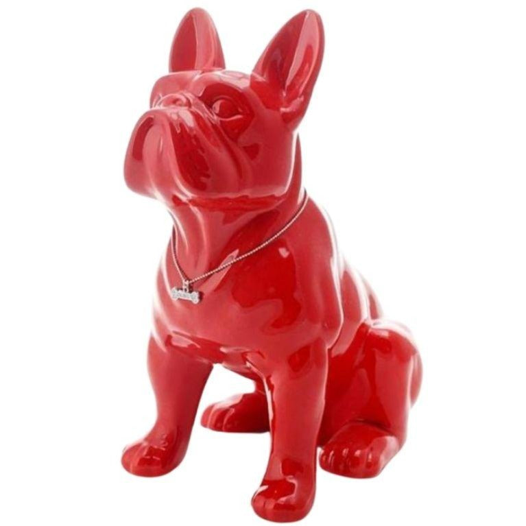 Statue Chien Le Bouledogue Rouge I Le Monde Des Statues 