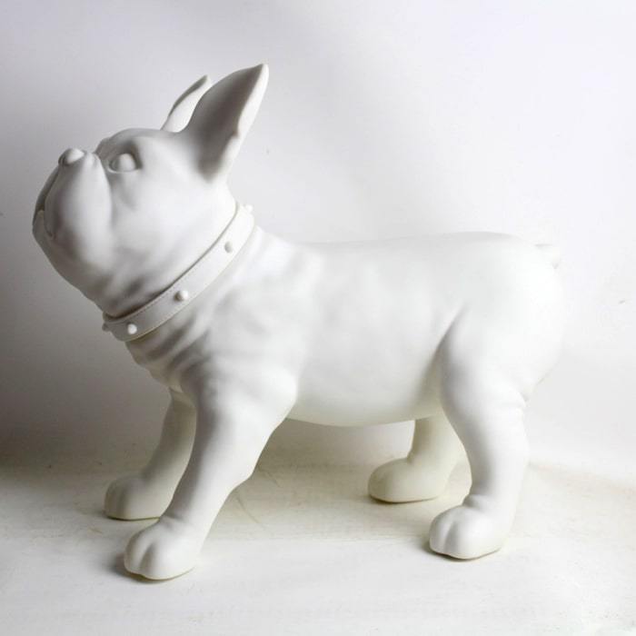 Statue Bouledogue Blanc I Le Monde Des Statues 