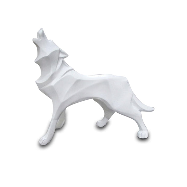 Statue Origami Loup Solitaire I Le Monde Des Statues 